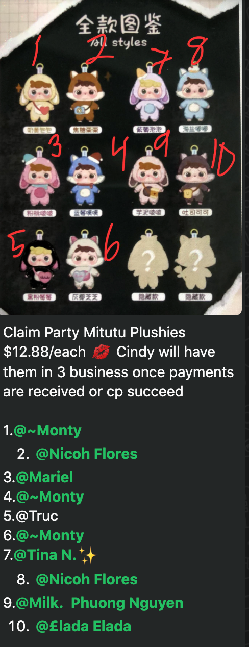 1st cp for mitutu bunny plush 06/07