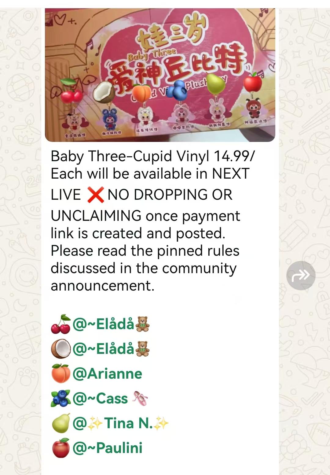 cp1 Baby Three-Cupid Vinyl 0809