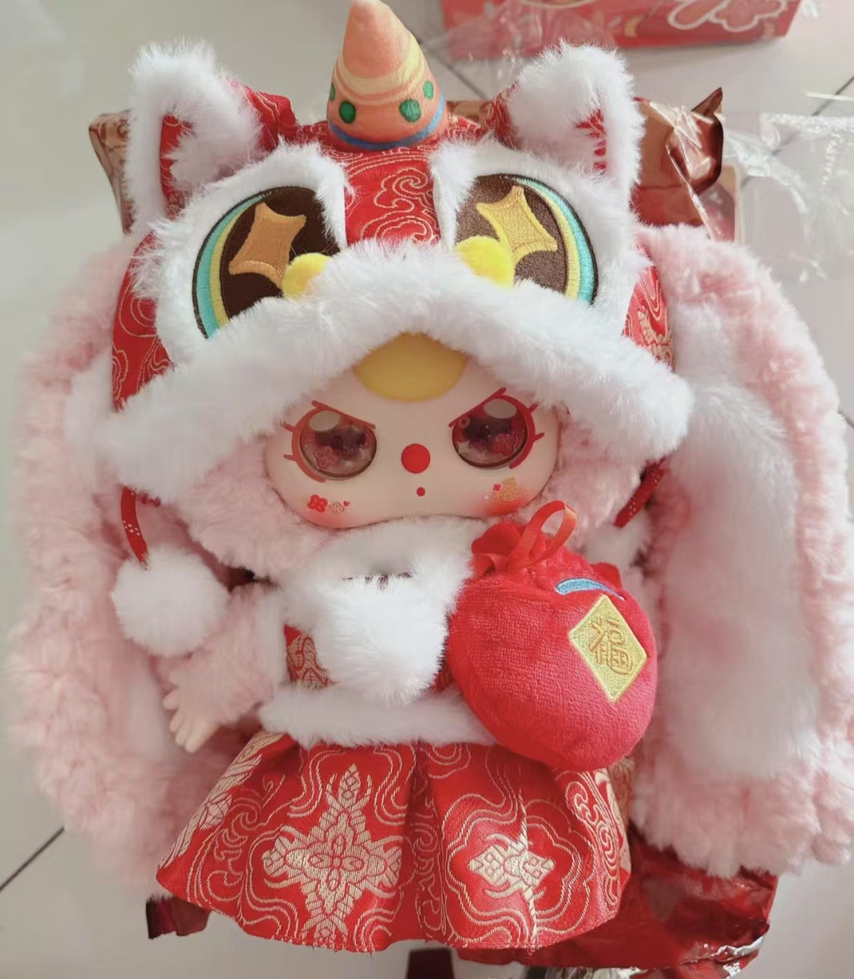 Baby Three CNY Bunny 400% Limited Version Plush (pre order)