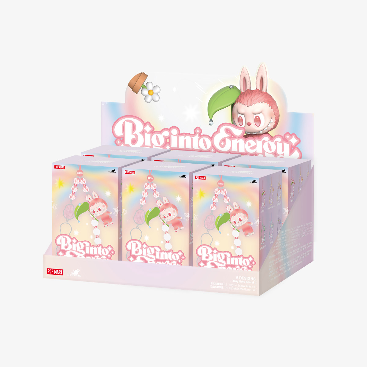 THE MONSTERS Big into Energy Series-Phone Charm Blind Box SIZE