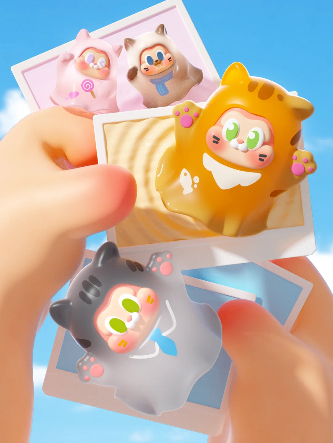 Sllo Oh my Cat Adopt Ghost Cat Bean Blind Box Series