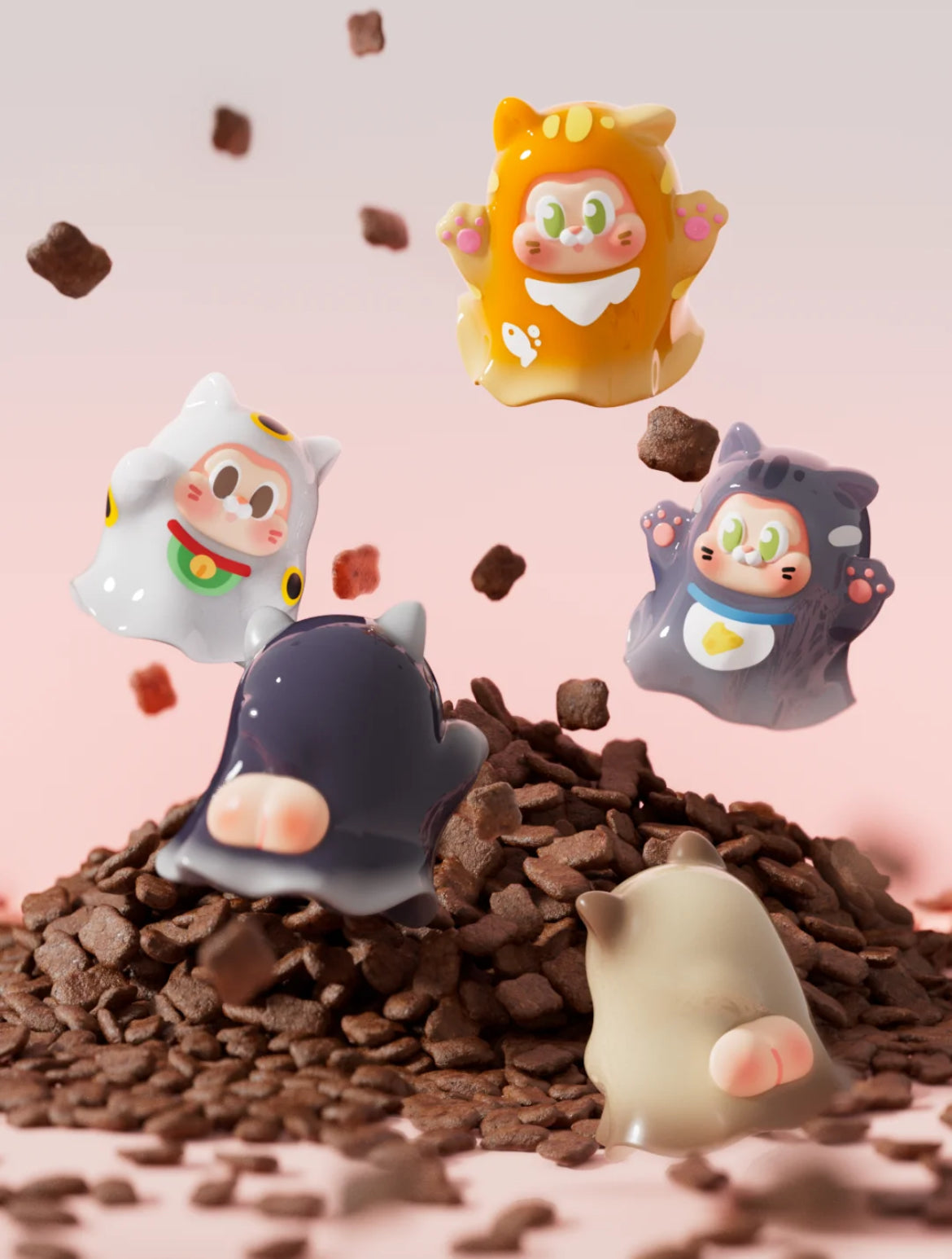 Sllo Oh my Cat Adopt Ghost Cat Bean Blind Box Series