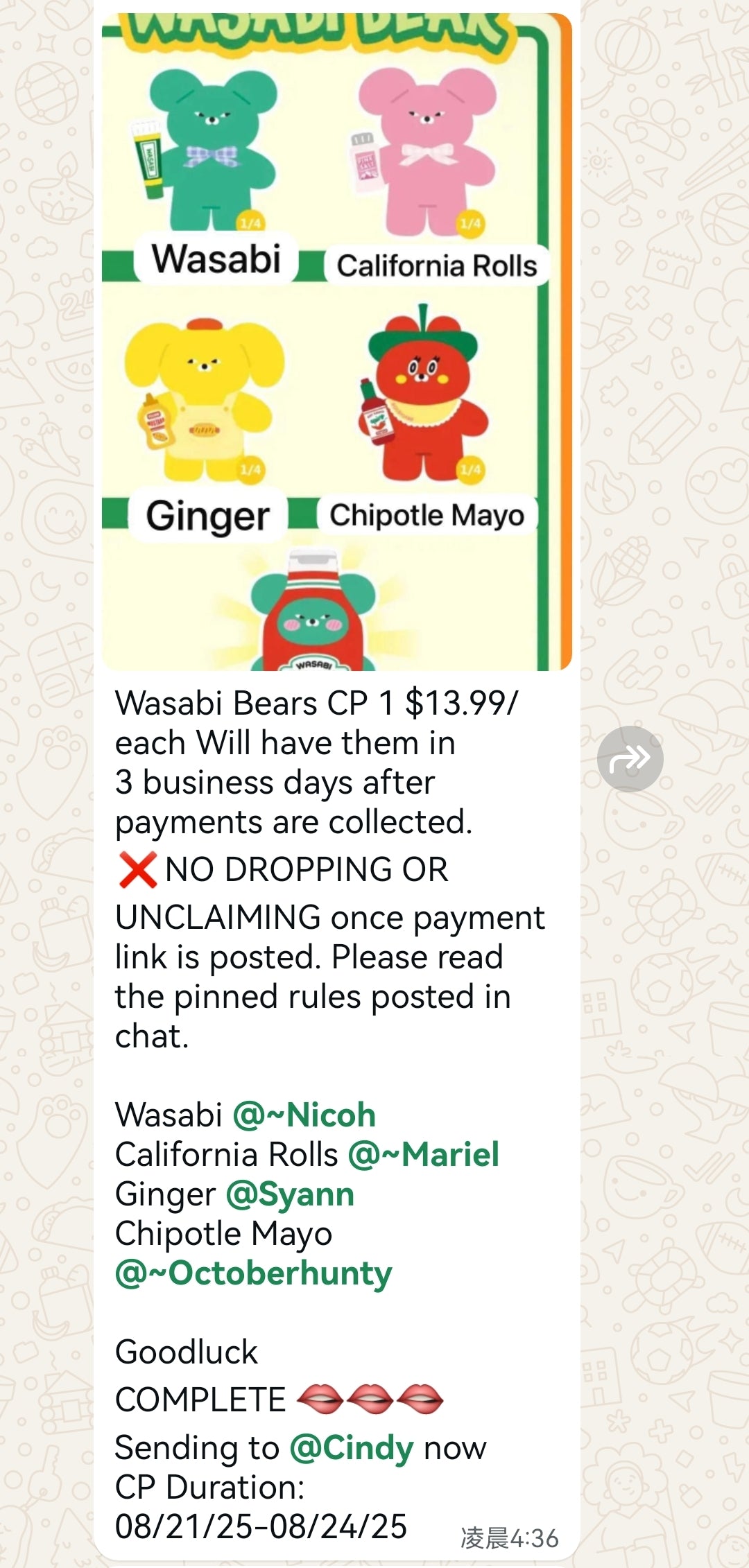 Wasabi Bears CP 1 0822