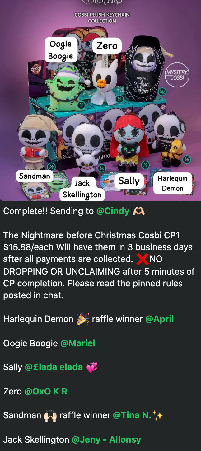 CP1 The Nightmare before Christmas Cosbi 1012