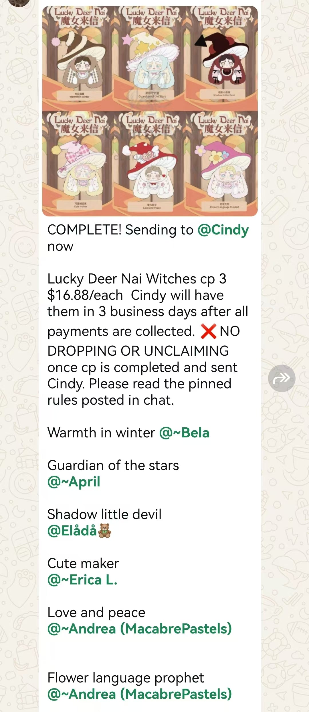 cp 3 Lucky Deer Nai Witches 11.3