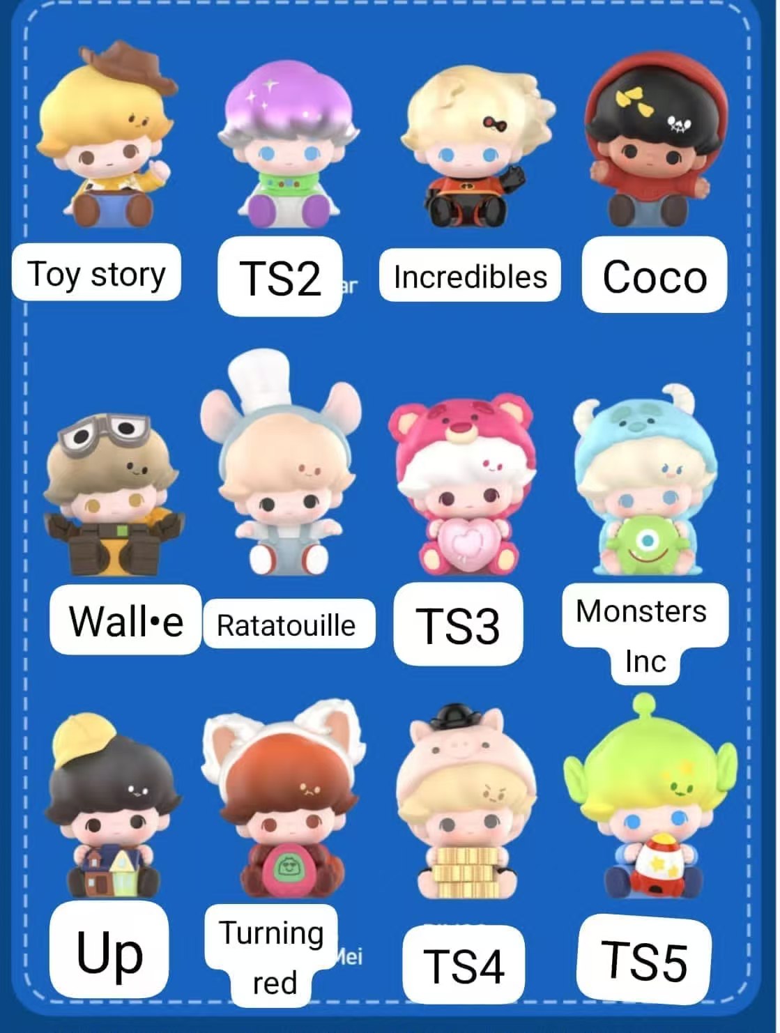 CP 5 Dimoo Pixar minibean 0711