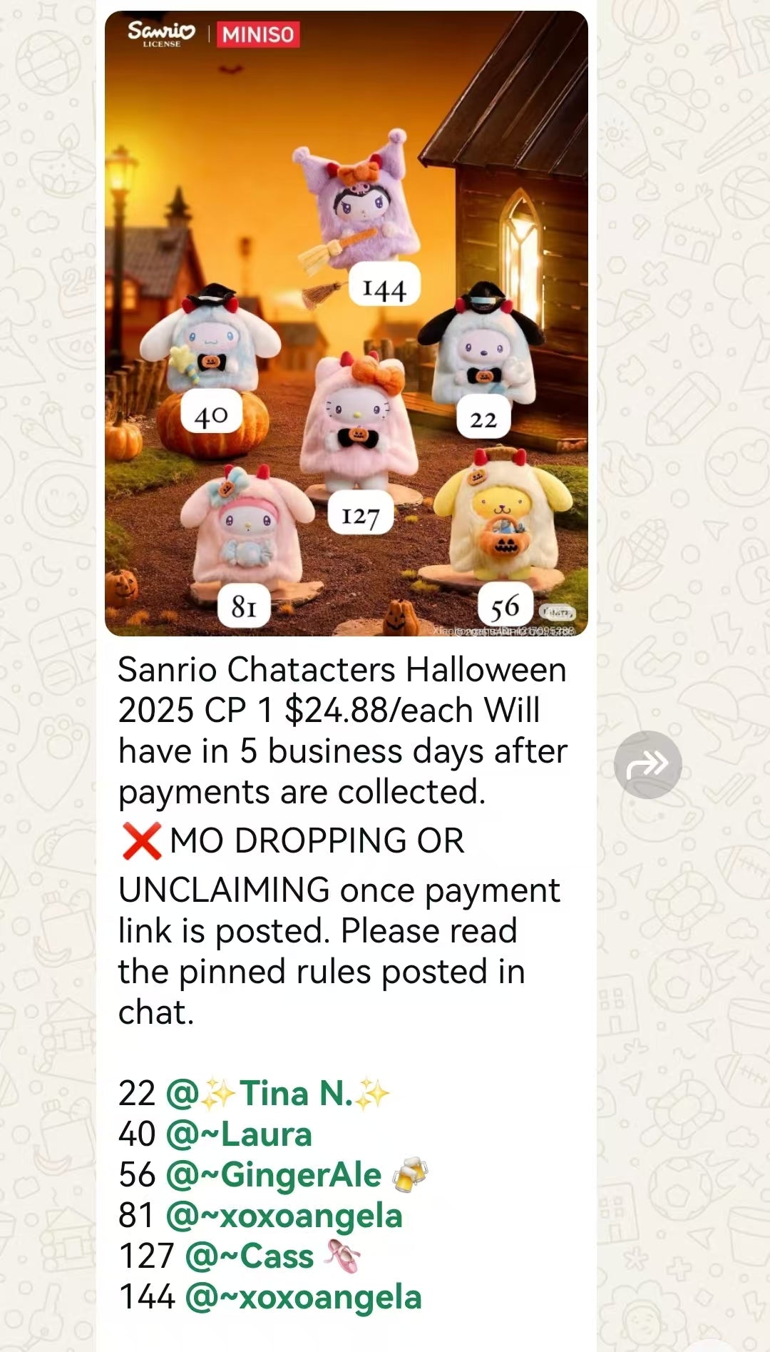 cp1-Sanrio Chatacters Halloween 2025 10.02
