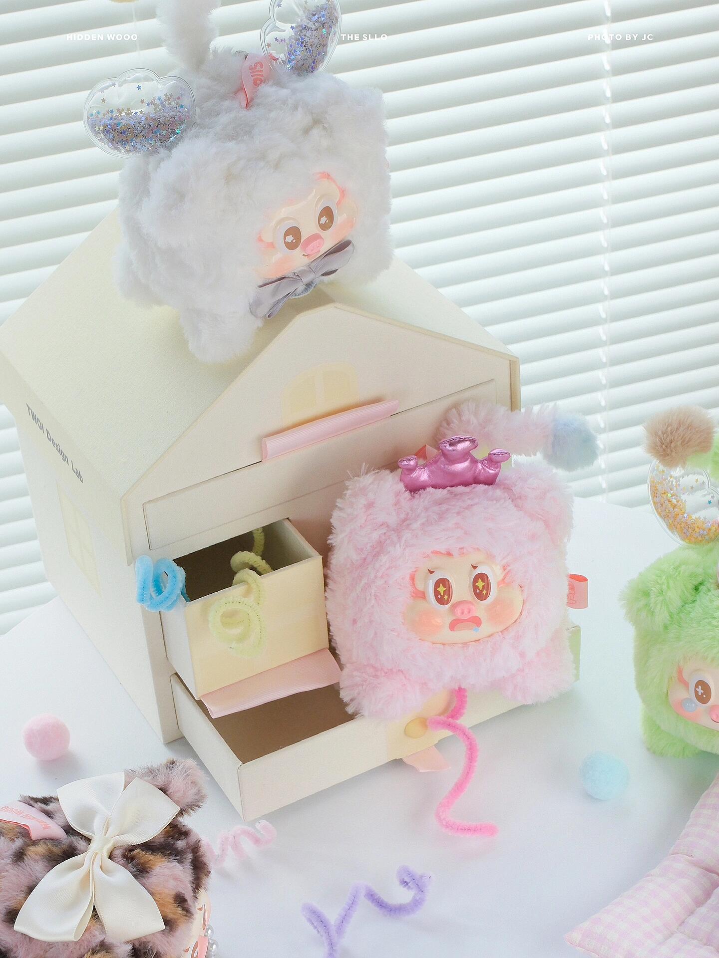 Claim Party-THE SLLO - Fluing Pig Series Plush(Pink and leopard)