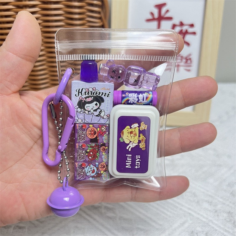 Miniature Doll Bag Food Play Bag Pendant Keychain Pendant