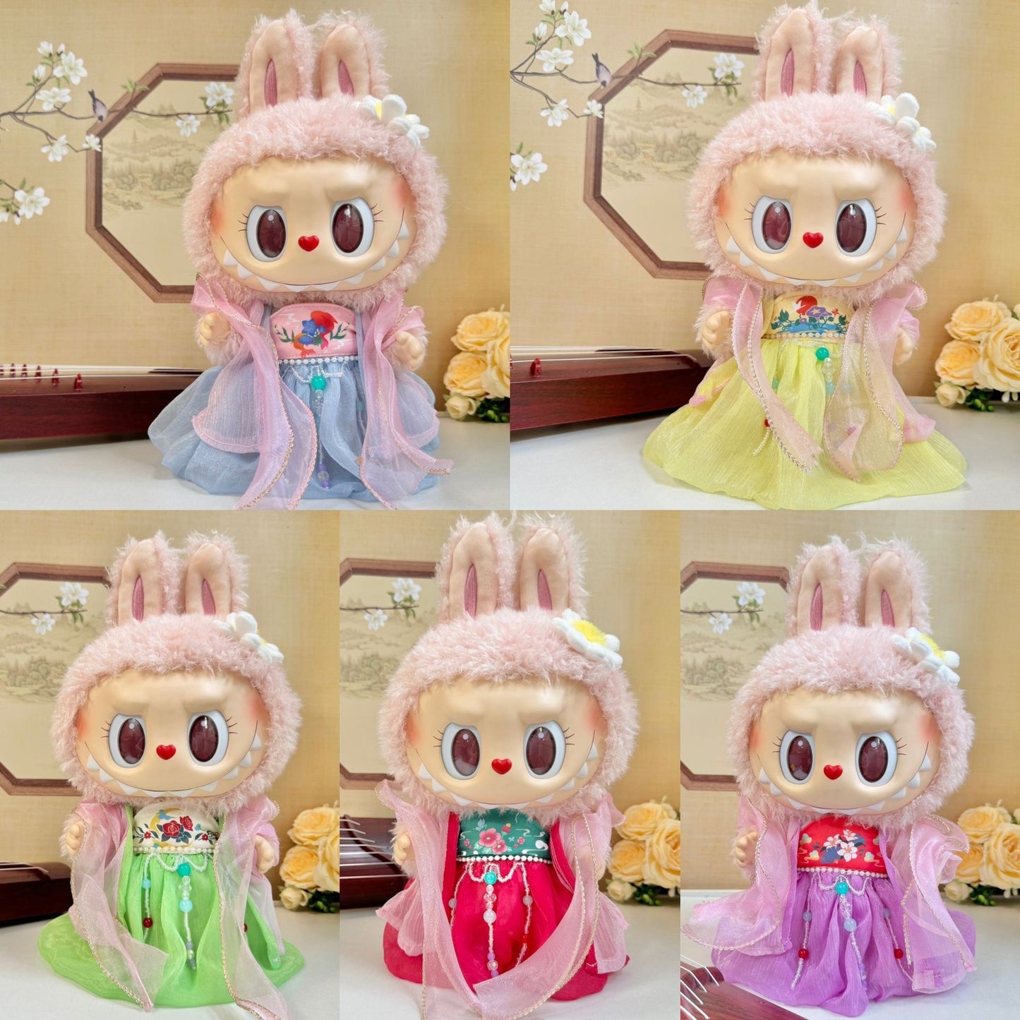Clothes for bb3 labubu Macaron Baby Three 400%/Mini Lovely