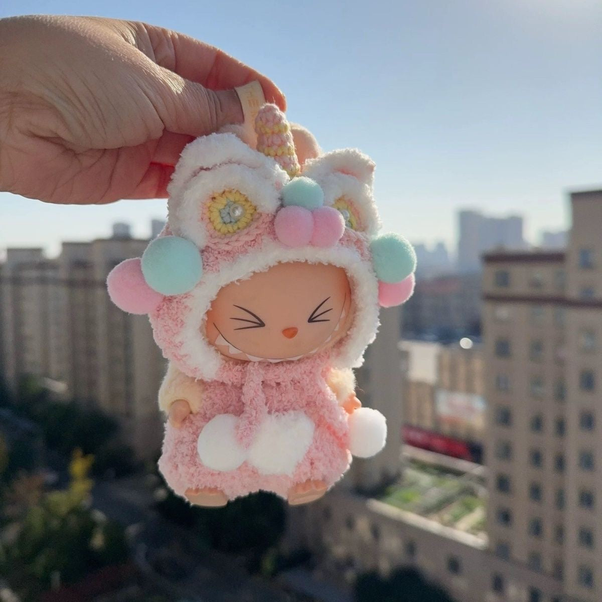 Clothes for bb3 labubu Macaron Baby Three 400%/Mini Lovely