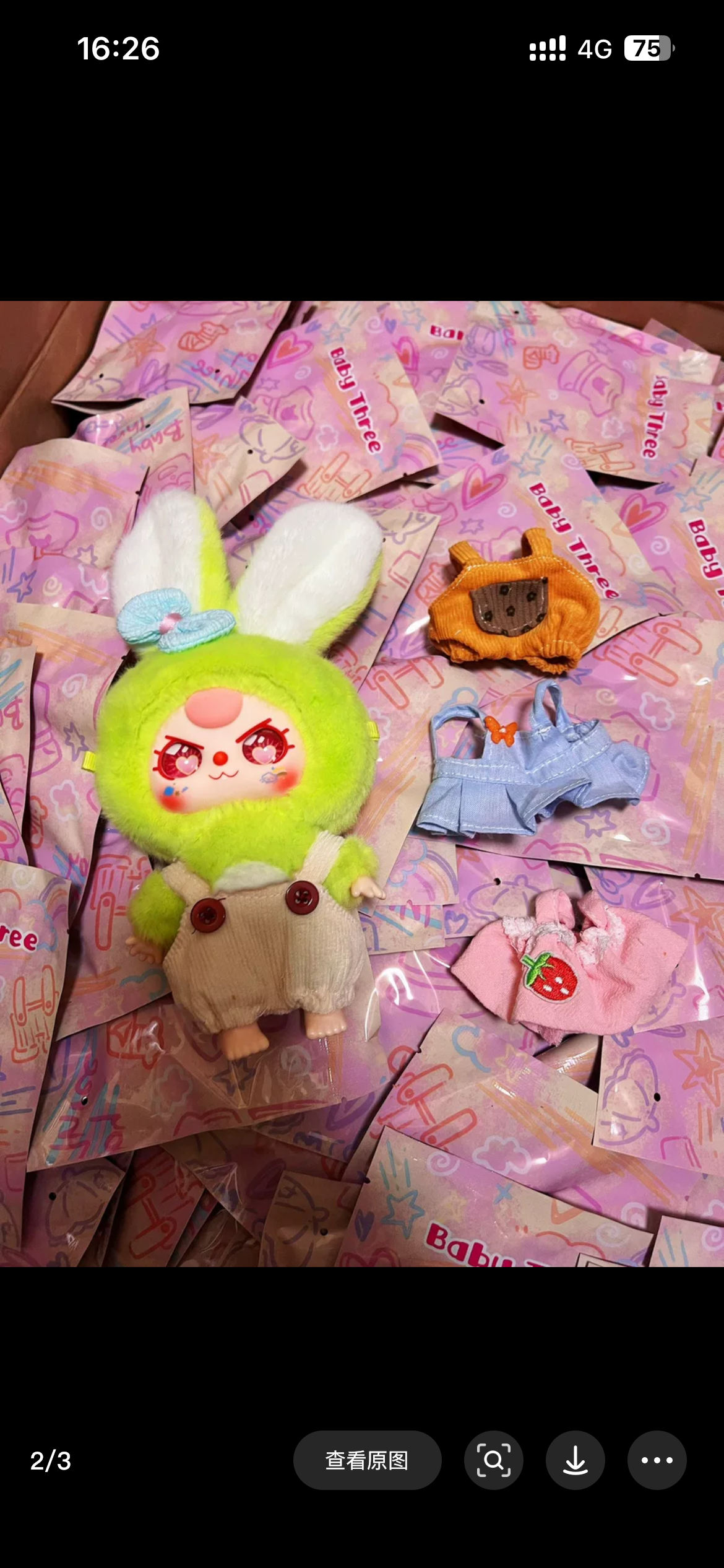 Baby Three Outfit Blind Bag For Macaron v1 v2 mini lovely