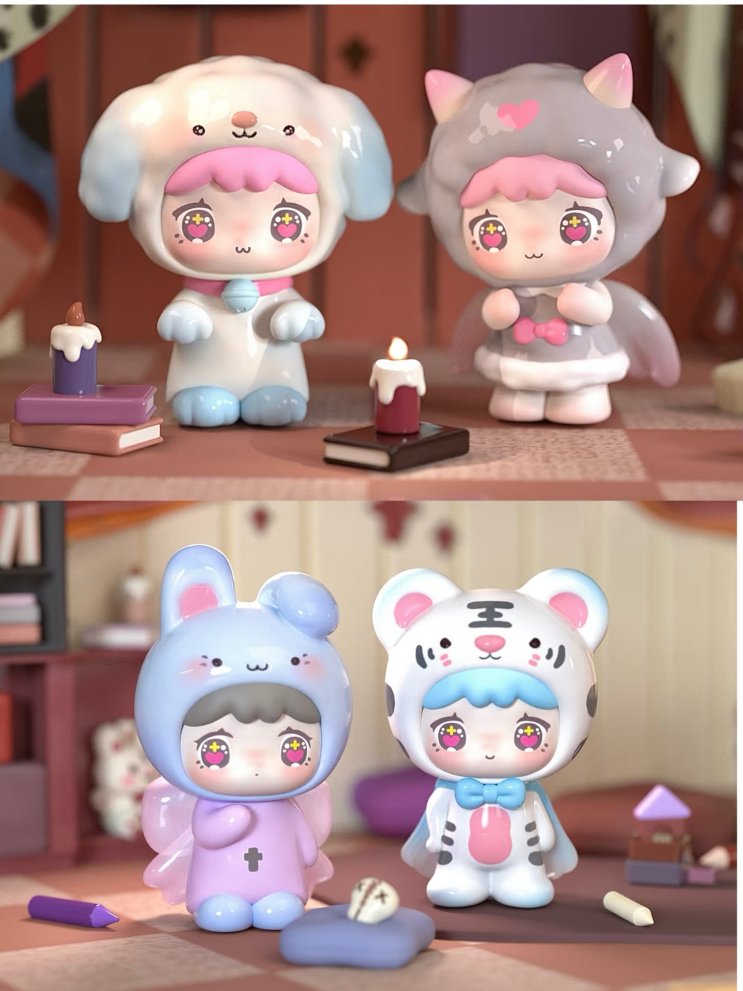 Qubii-Animal Castle Mini Bean Series Blind Box