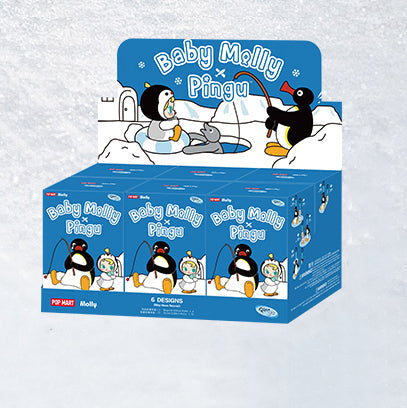 Baby Molly x Pingu Happy Fishing Series-Vinyl Plush Pendant Dolls(pre-order)