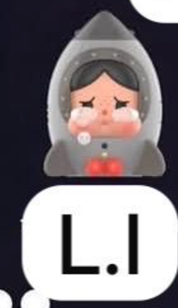 cp 1 Crybaby Crying to the Moon sitting figures 1206