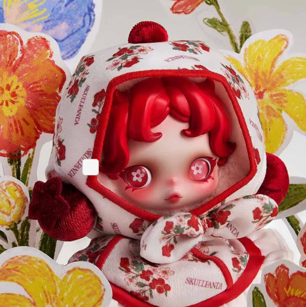 SKULLPANDA Amid Flowers Plush Haning Card Dolls(preorder)