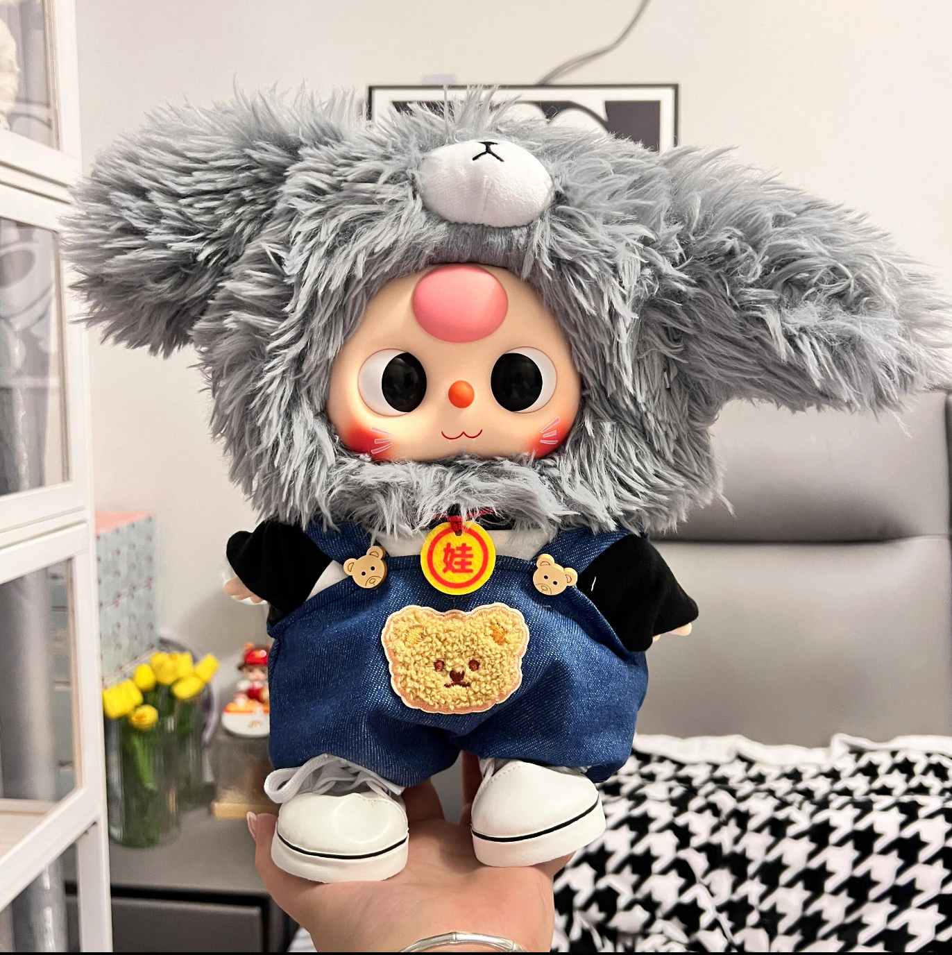 Clothes for bb3 labubu Macaron Baby Three 400%/Mini Lovely