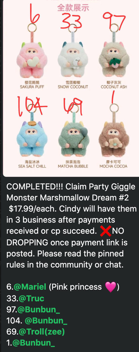 2 cp Giggle Monster Marshmallow Dream 0717