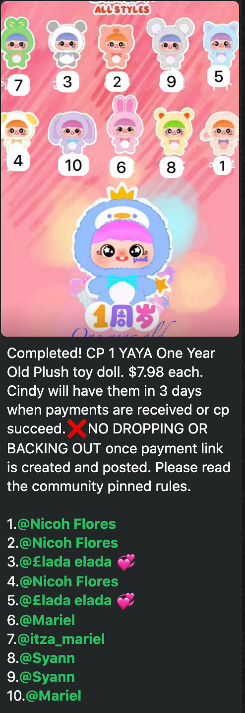 1 cp YAYA One Year Old Plush toy doll 0726