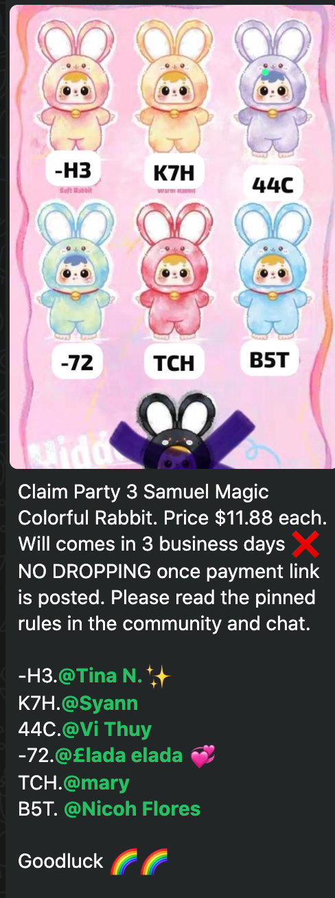 cp 3 Samuel Magic Colorful Rabbit 0731
