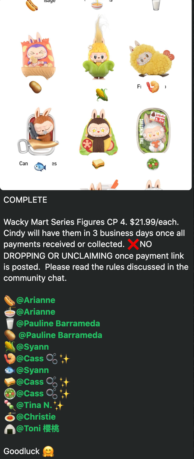 cp 4 Wacky Mart Series Figures 0810