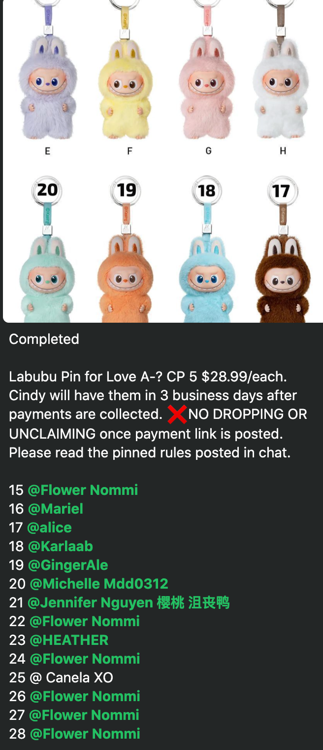 CP 5 Labubu Pin for Love A-? 0903