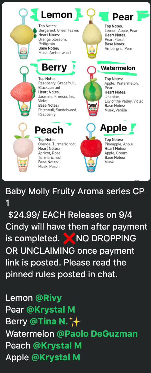 cp 1 Baby Molly Fruity Aroma series 0905