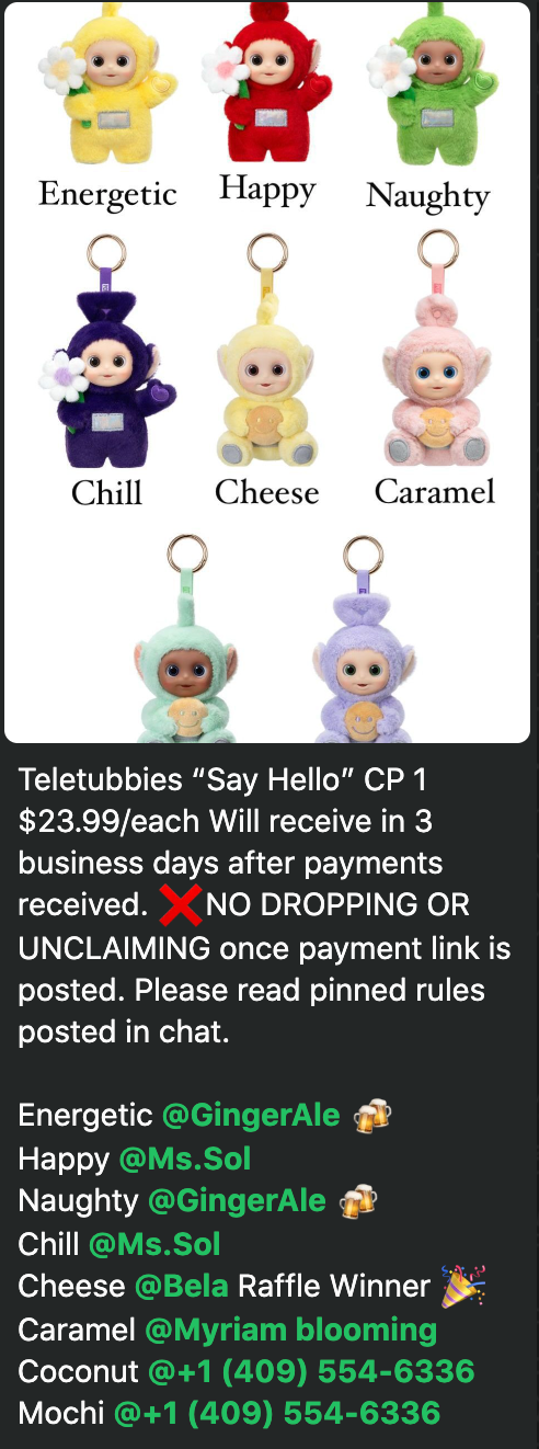 cp 1 Teletubbies “Say Hello” 0925