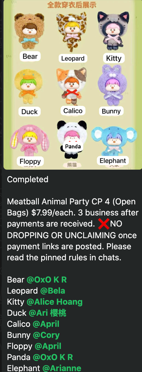 cp 4 Meatball Animal Party 1027