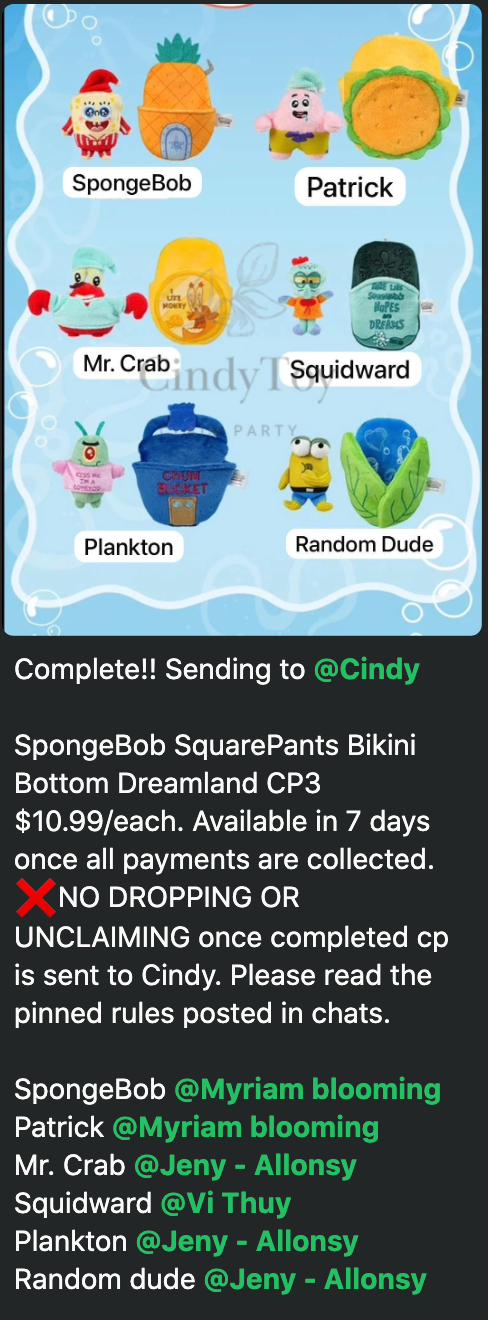 cp 3 SpongeBob SquarePants Bikini Bottom Dreamland 1029
