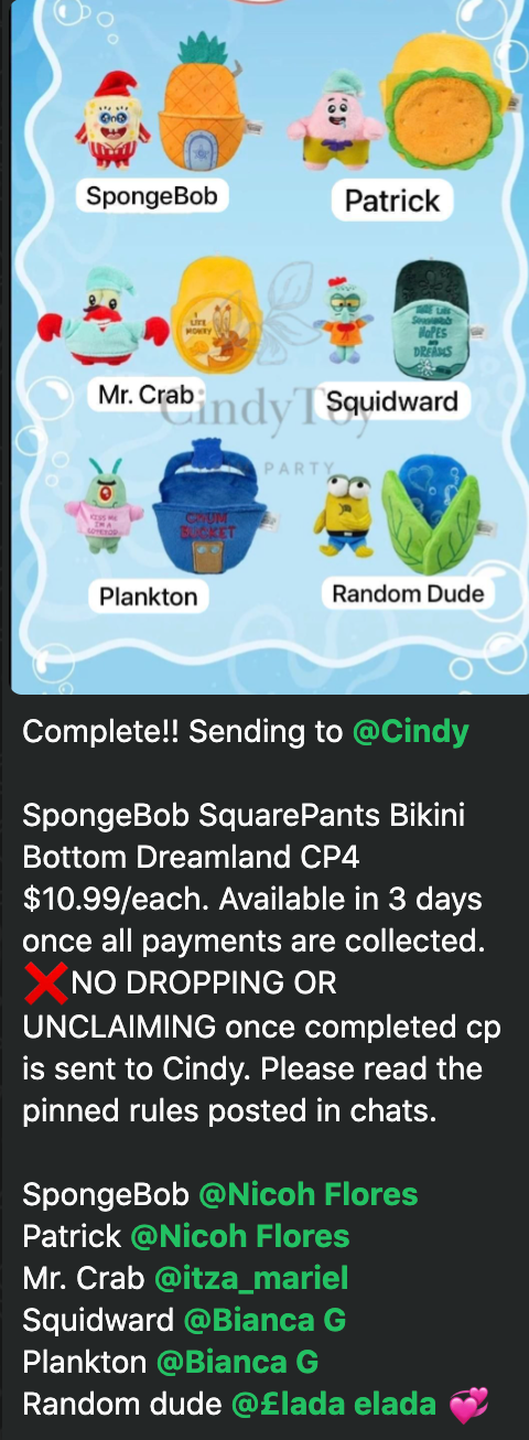 cp 4 SpongeBob SquarePants Bikini Bottom Dreamland 1030