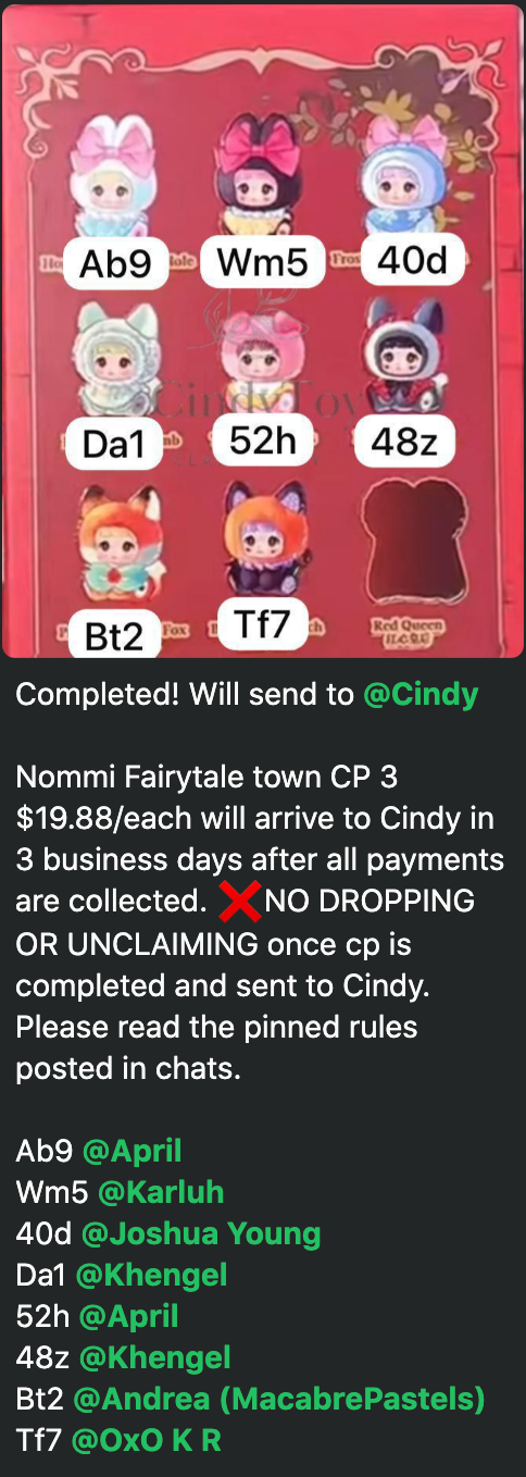 cp 3 Nommi Fairytale town 1030