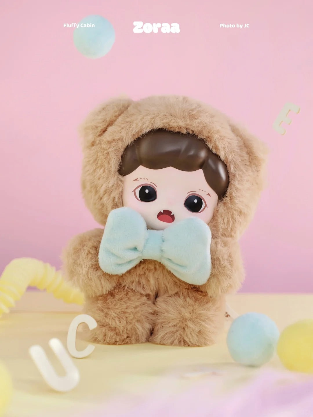 Zoraa fluffy cabin series viny plush doll