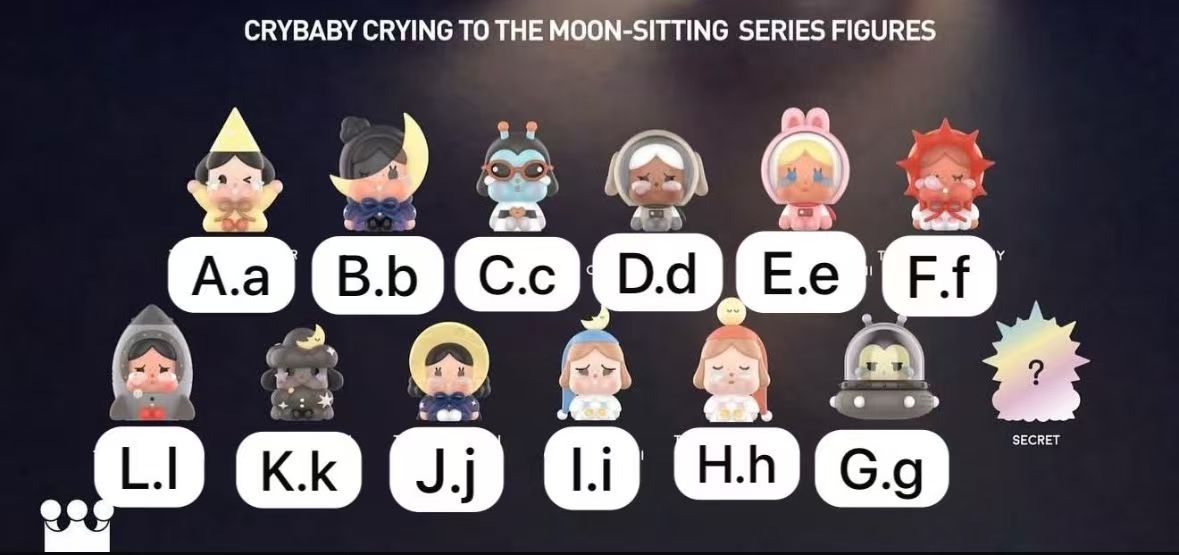 cp3 Crybaby Crying to the Moon sitting figures 12.7