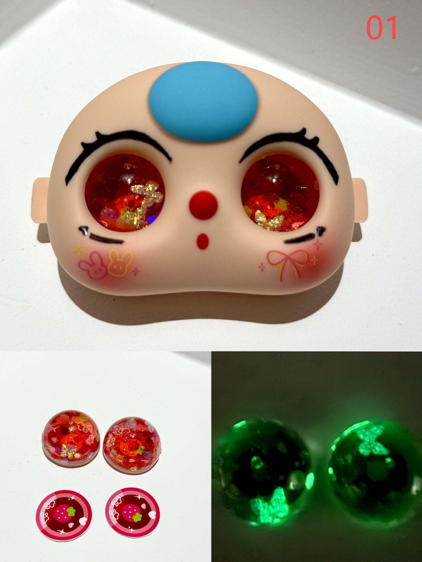 Custom Luminous Liquid Eyes for bb3 Baby Three (The price shown is for a pair.)