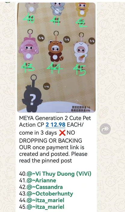 CP 2 MEYA Generation 2 Cute Pet Action 0728