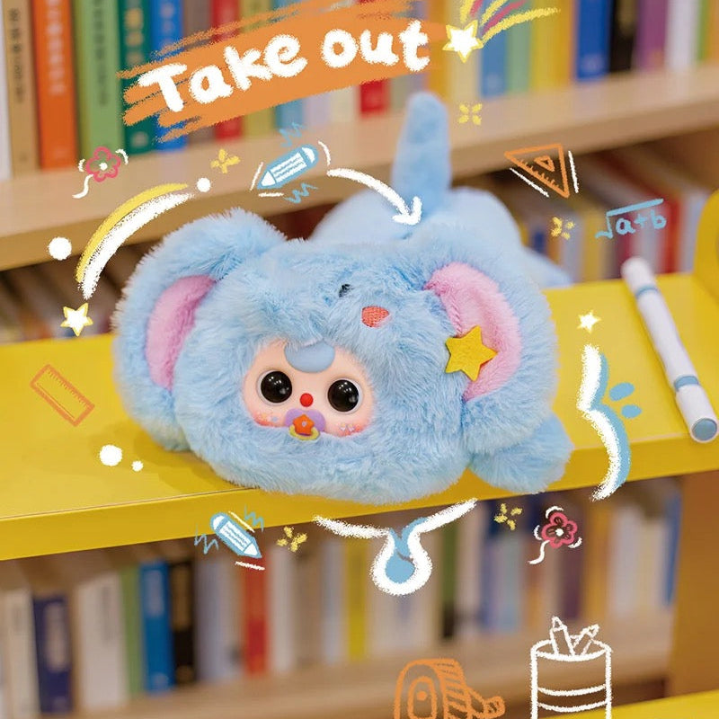 Baby Three Pencil Case Pen Bag Plush Blind Box