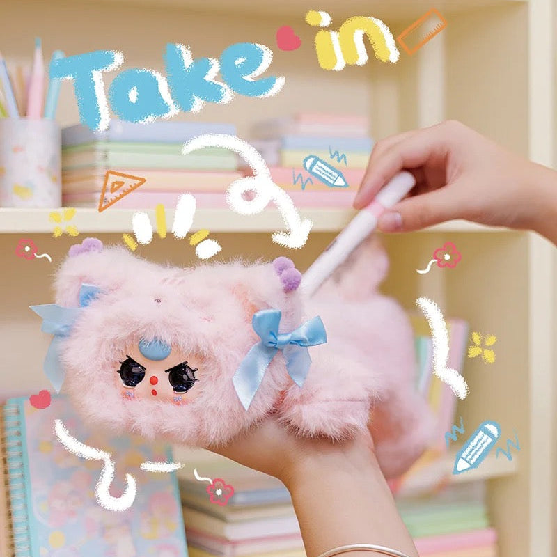 Baby Three Pencil Case Pen Bag Plush Blind Box