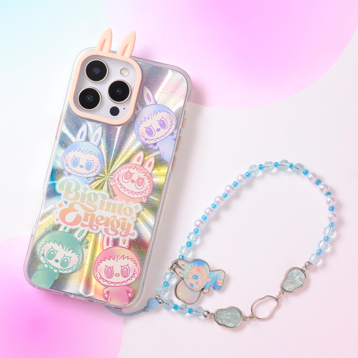 THE MONSTERS Big into Energy Series-Phone Charm Blind Box SIZE