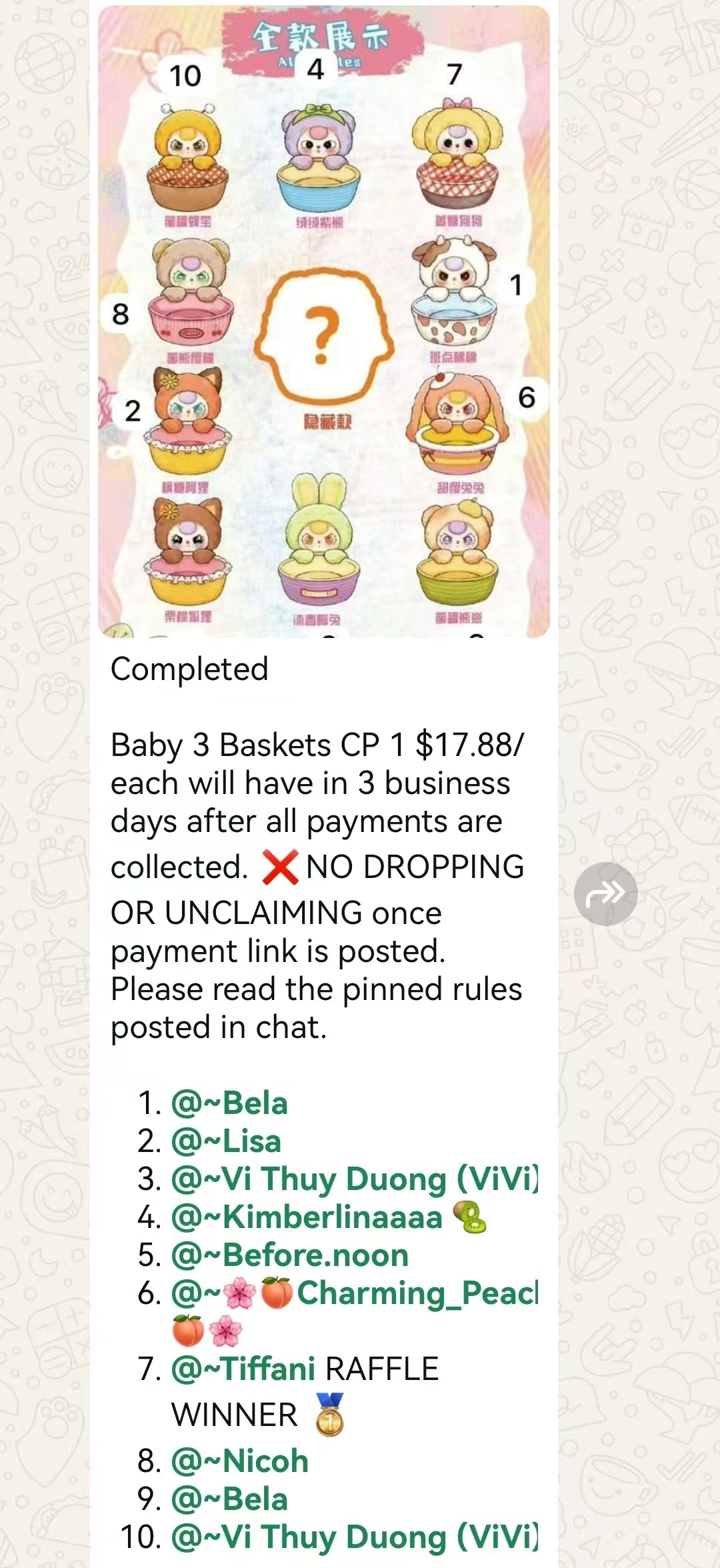 CP 1 Baby 3 Baskets 1005