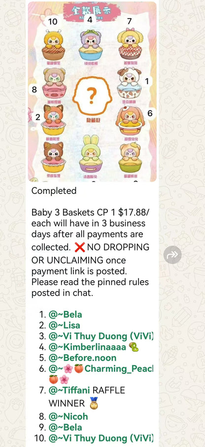 CP 1 Baby 3 Baskets 1005