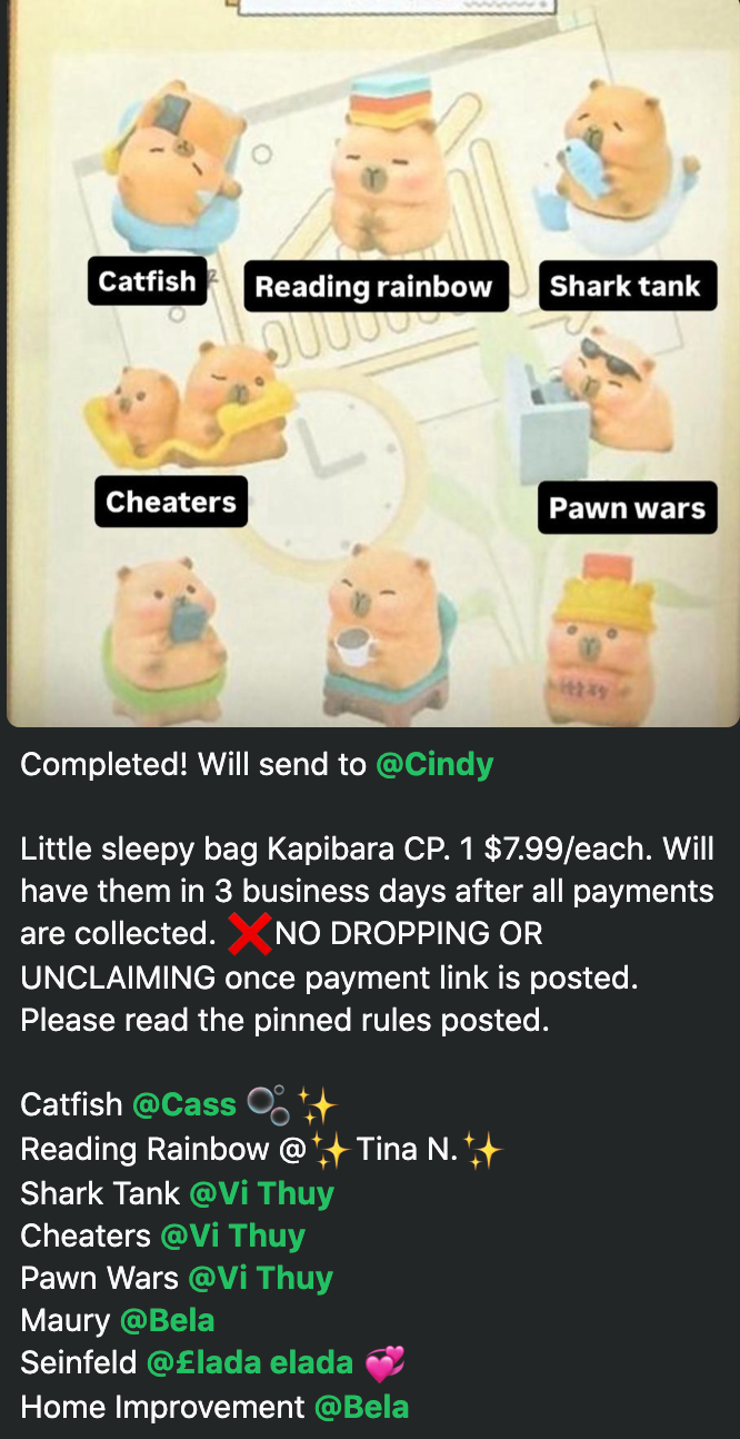 CP. 1 Little sleepy bag Kapibara 1008