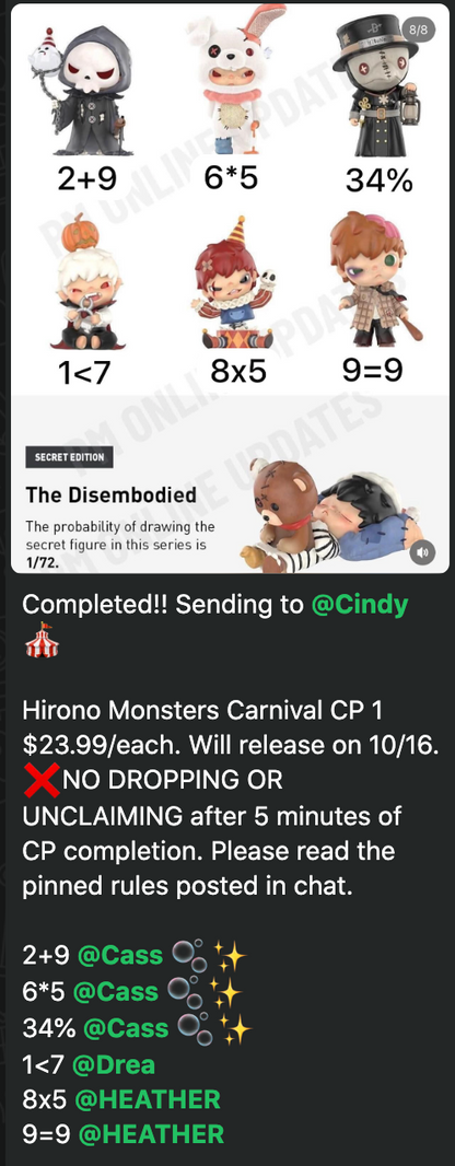 CP 1 Hirono Monsters Carnival 1012