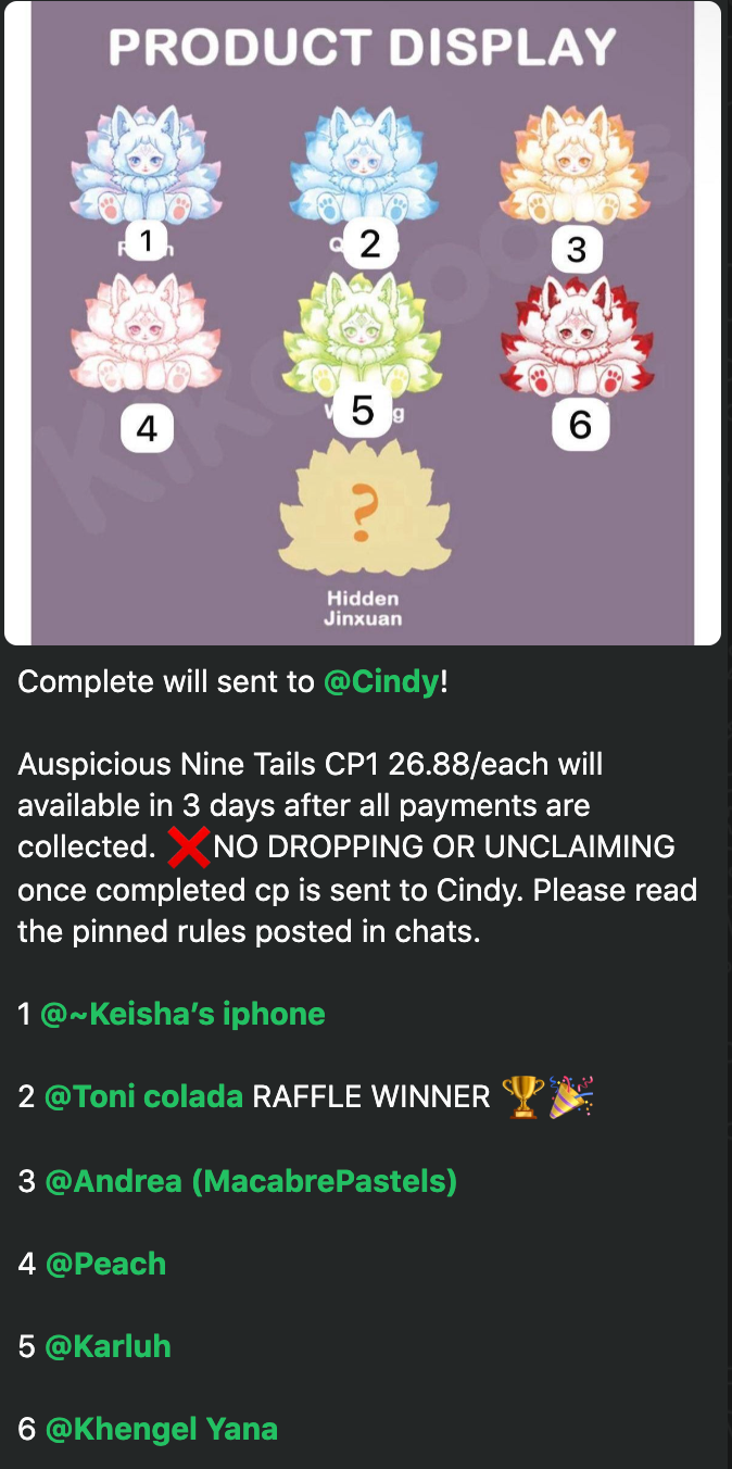 CP1 Auspicious Nine Tails 1025