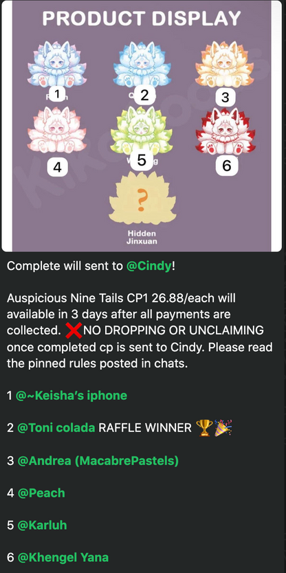 CP1 Auspicious Nine Tails 1025