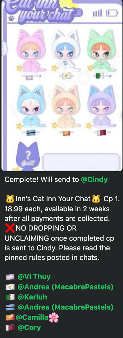 Cp 1 Inn’s Cat Inn Your Chat 1026
