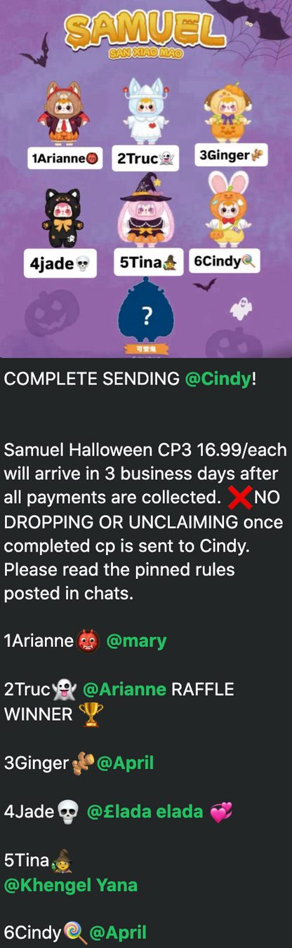 CP3  Samuel Halloween 1026