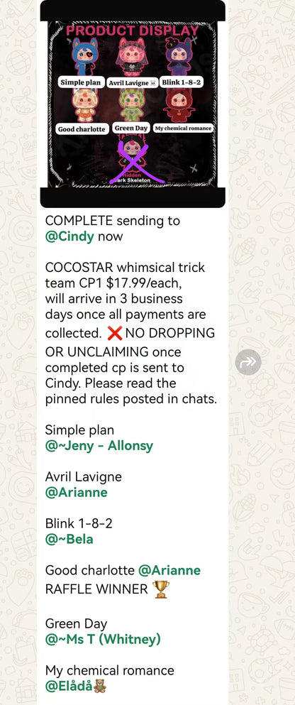 CP1 COCOSTAR whimsical trick team 11.3