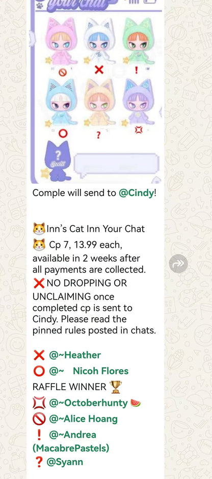 Cp 7 🐱Inn’s Cat Inn Your Chat🐱 11.11