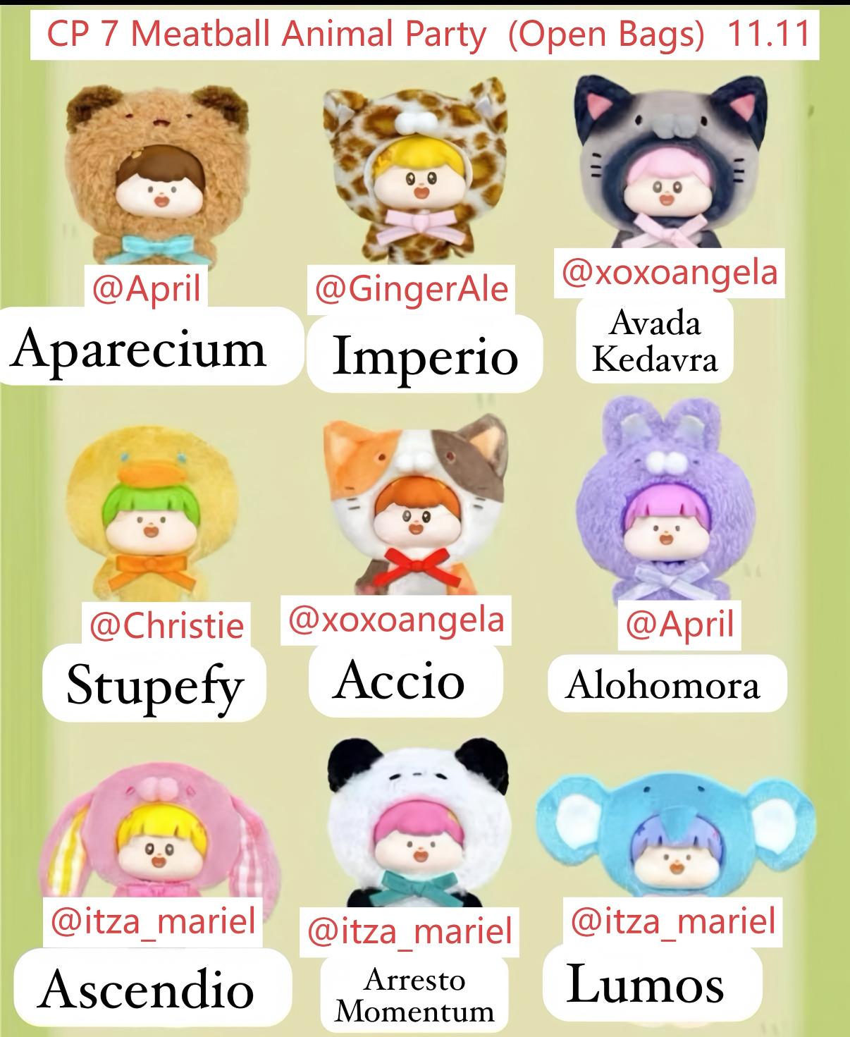 CP 7 Meatball Animal Party  (Open Bags)  11.11